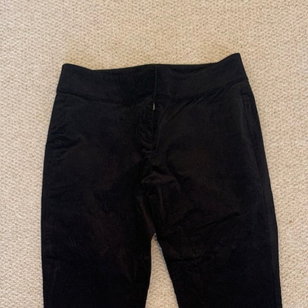 Ann Taylor black velvet trousers/Size 4